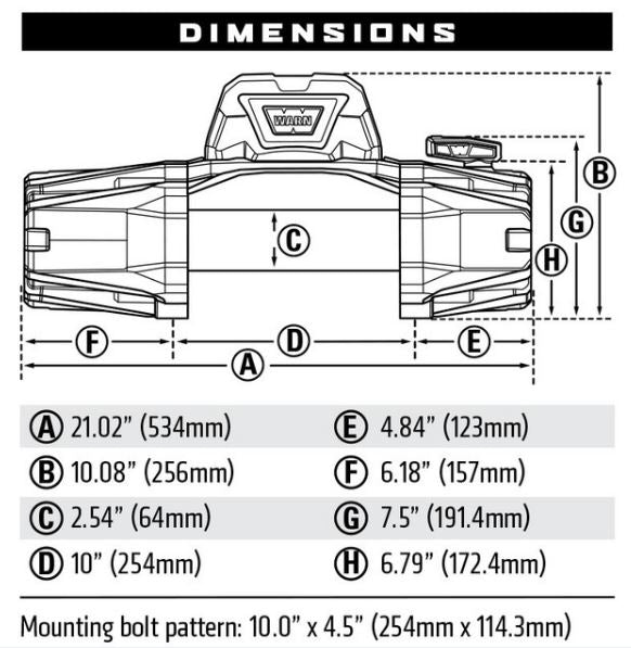 WARN VR EVO 8-S 8000lbs with Synthetic Rope