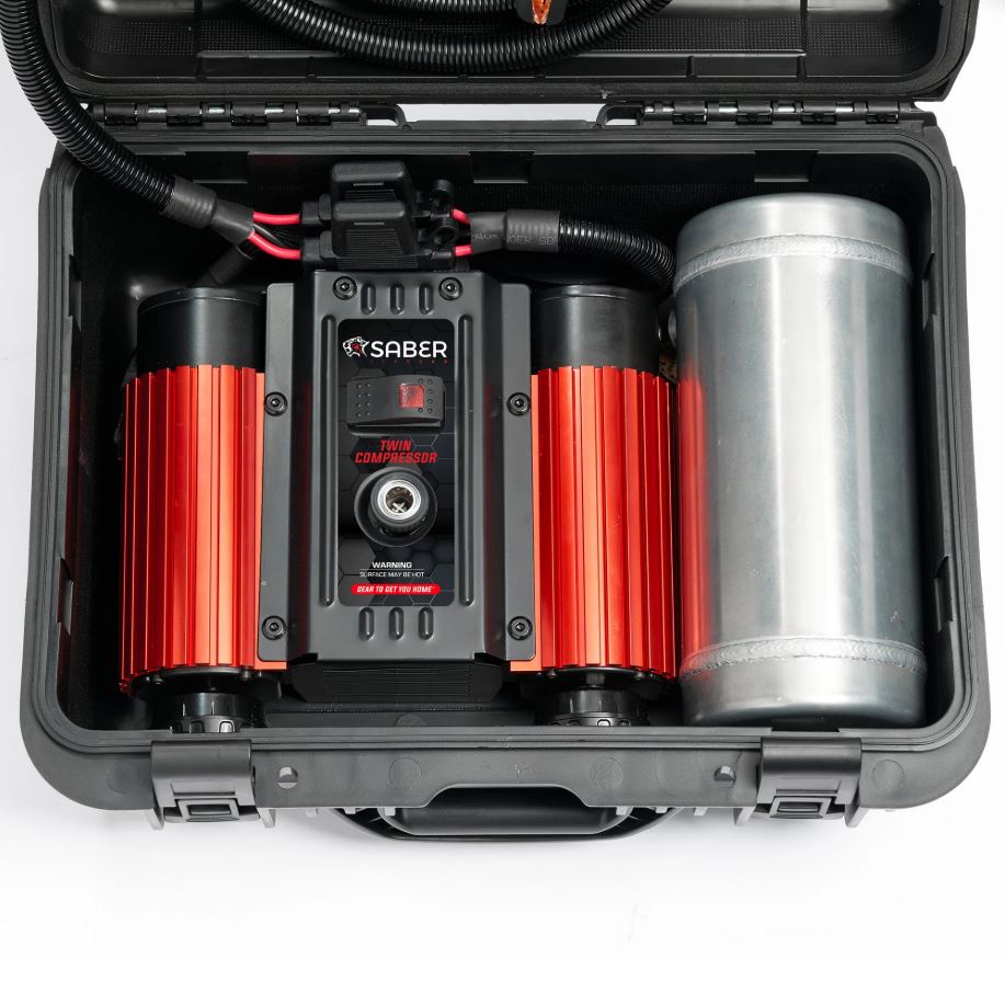 Saber Offroad Twin Air Compressor with Hard Case & Inflation Kit