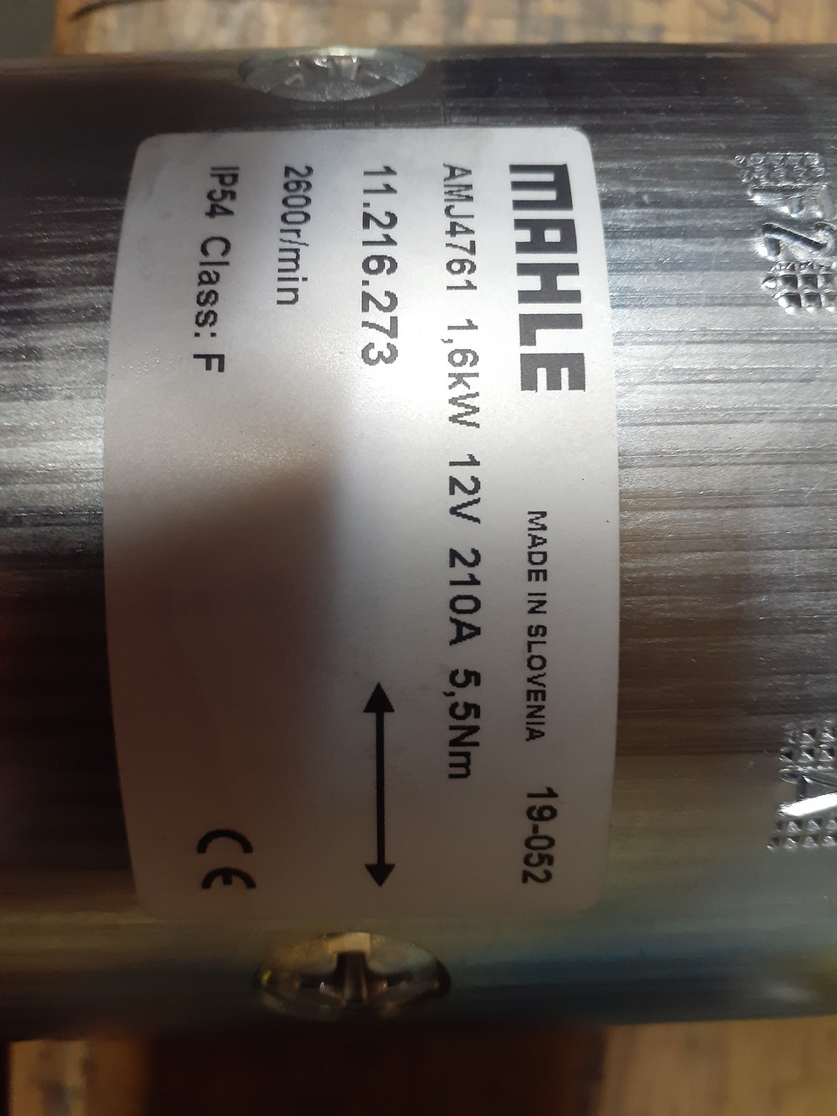 Iskra Mahle 1.6KW motor