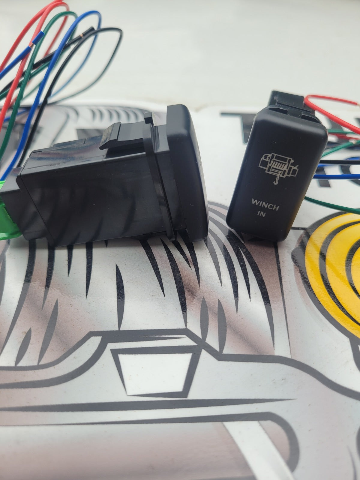 Winch In-Out push switches for 79-76 Series Landcruiser
