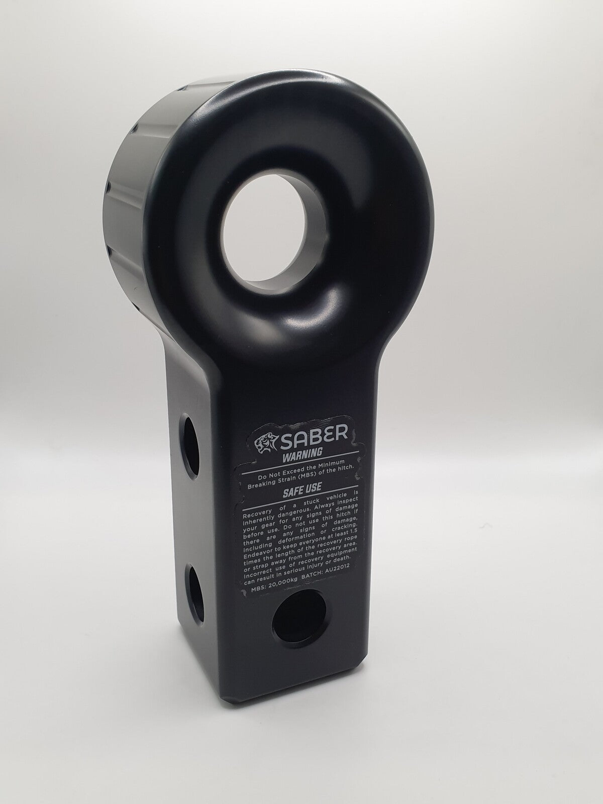Saber Offroad 7075 Alloy Recovery Hitch - BLACK