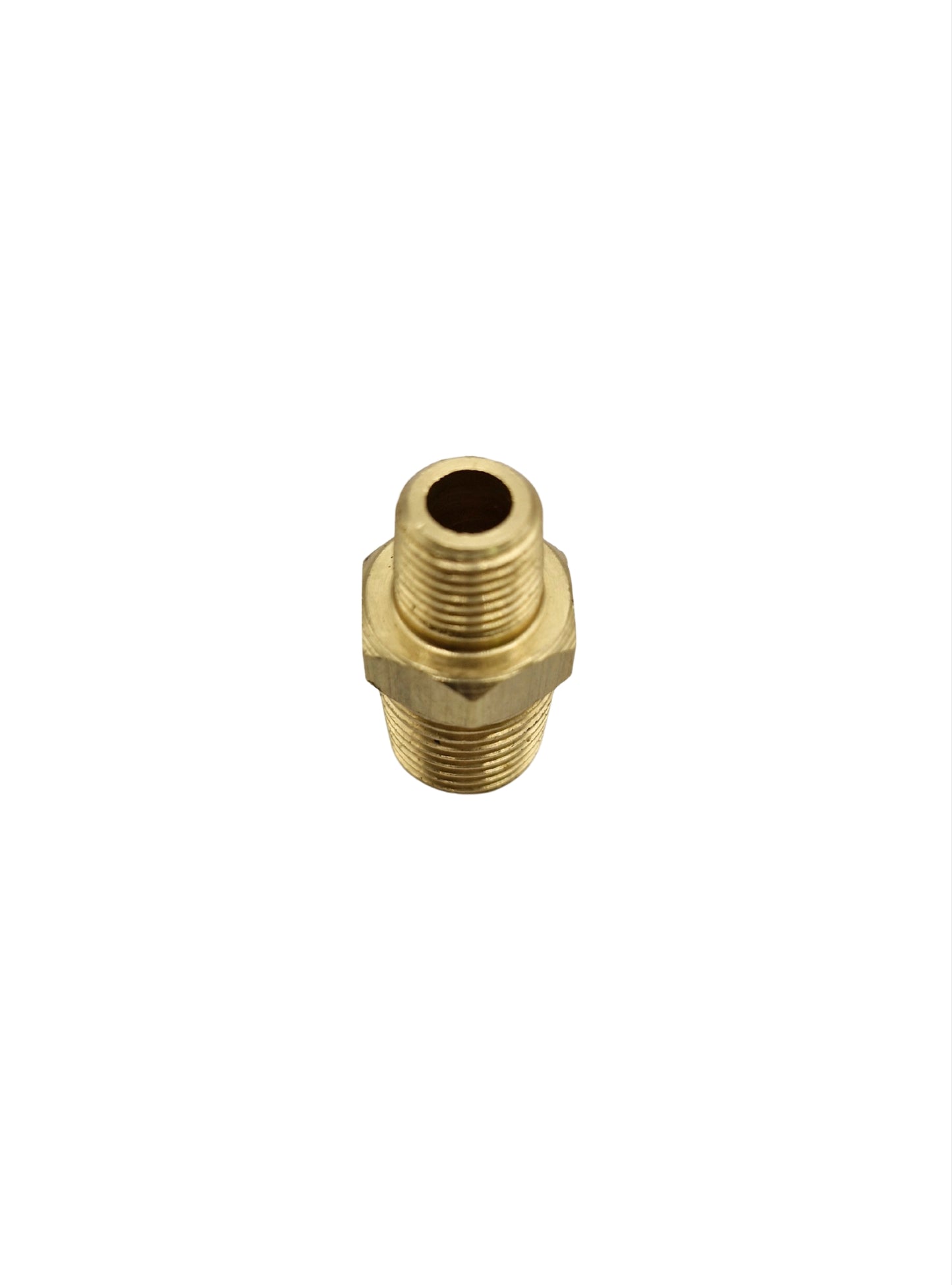 Air Fitting - Brass Reducing Nipple 1/4" x 1/8" BSP Thread