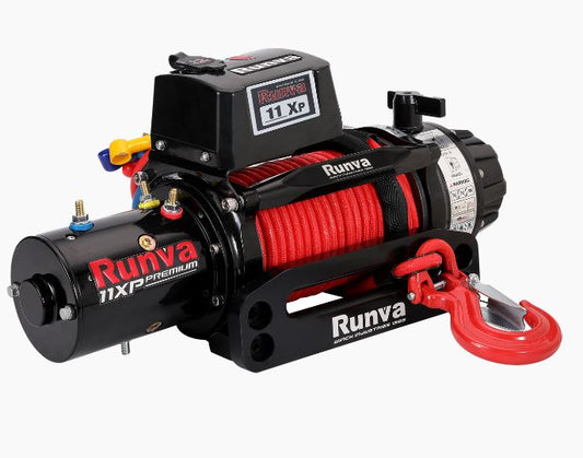 RUNVA 11XP PREMIUM RED EDITION 12V WITH SYNTHETIC ROPE