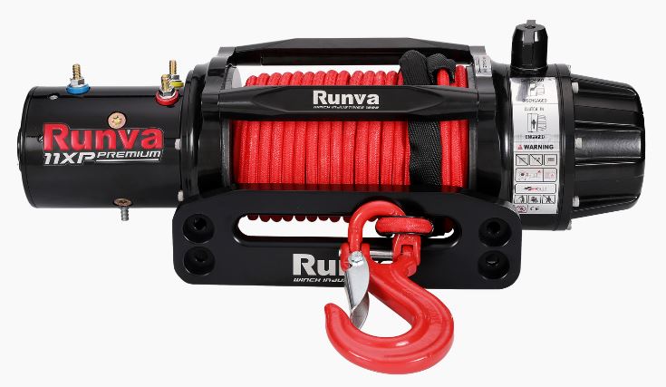 RUNVA 11XP PREMIUM RED EDITION 12V WITH SYNTHETIC ROPE