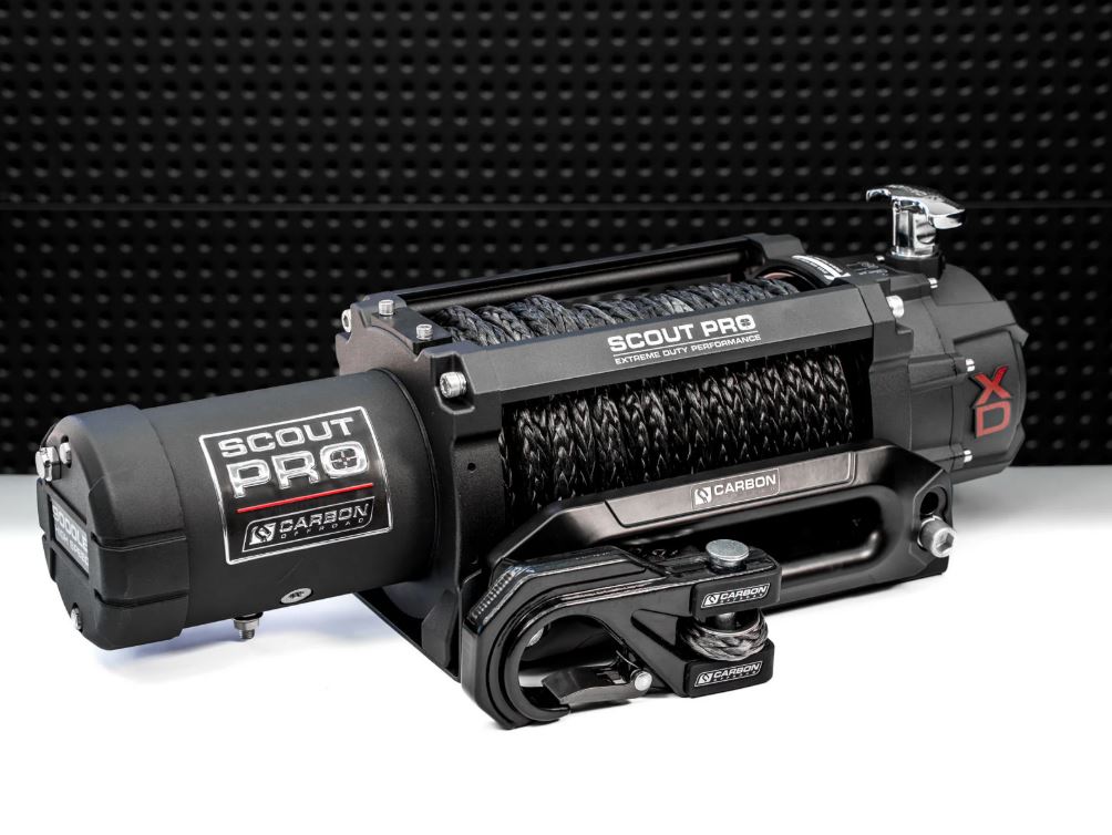 Carbon Scout Pro 15000lb Extreme Duty Electric Winch V3 IP68