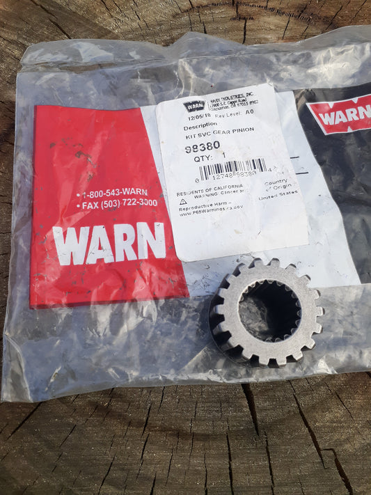 genuine warn splined pinion gear