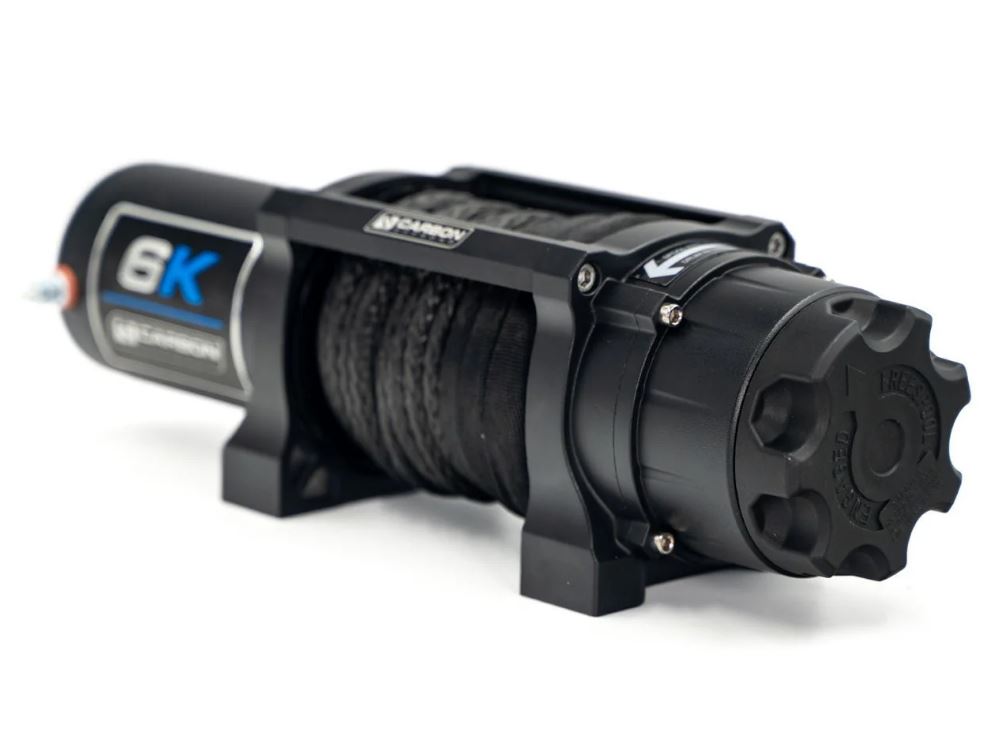 Carbon Offroad Tank 6000lb ATV UTV Small 4x4 Winch Kit IP66 12V