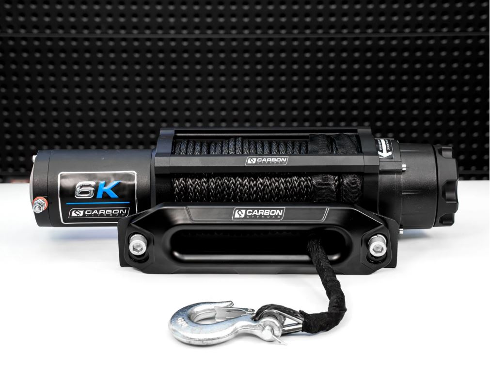 Carbon Offroad Long Drum 6000lb ATV/Small 4X4 Winch