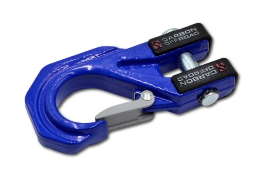 Carbon Offroad Mega Pro Winch Hook - Blue