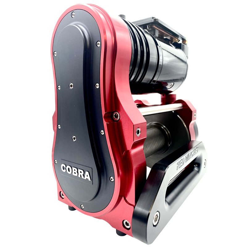 RED WINCHES COBRA 2 (12V) STD DRUM 2,000KG (4,400 LBS) OVERDRIVE