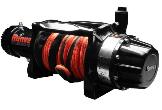 RUNVA EWB12K MAX 12V WITH ARMORTECH SYNTHETIC ROPE