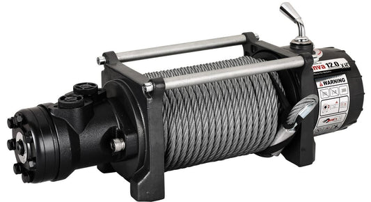 RUNVA HWX12000 HYDRAULIC WINCH WITH STEEL CABLE