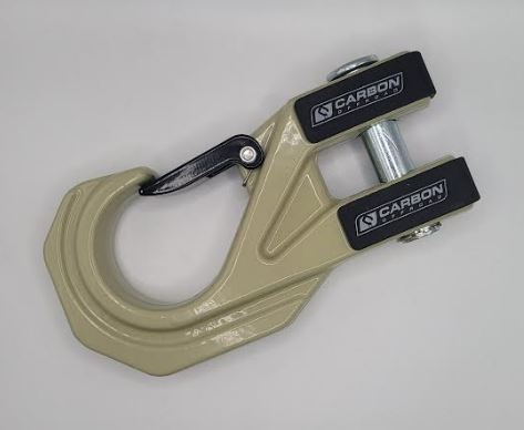 Carbon Offroad Mega Pro Winch Hook - Sandy Taupe