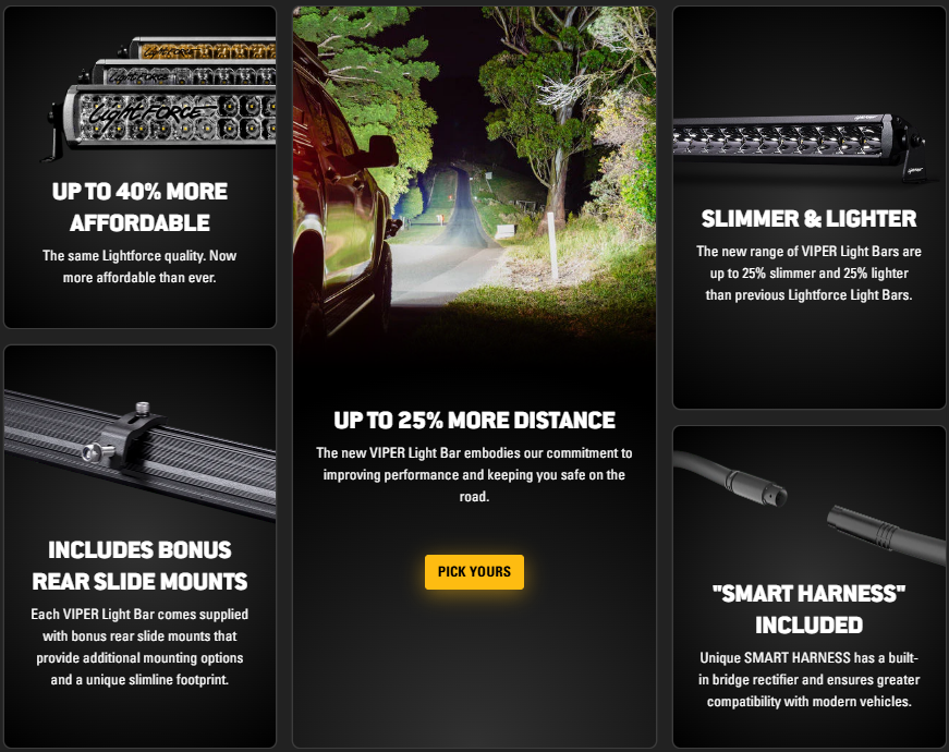 Lightforce Viper 6 Inch Single Row LED Light Bar