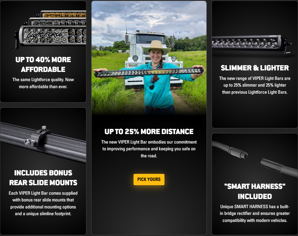 Lightforce Viper 30 Inch Single Row LED Light Bar