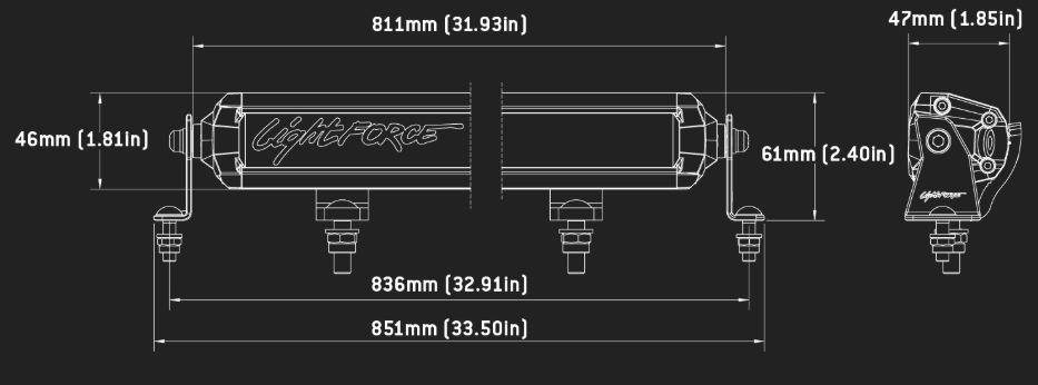 Lightforce Viper 30 Inch Single Row LED Light Bar