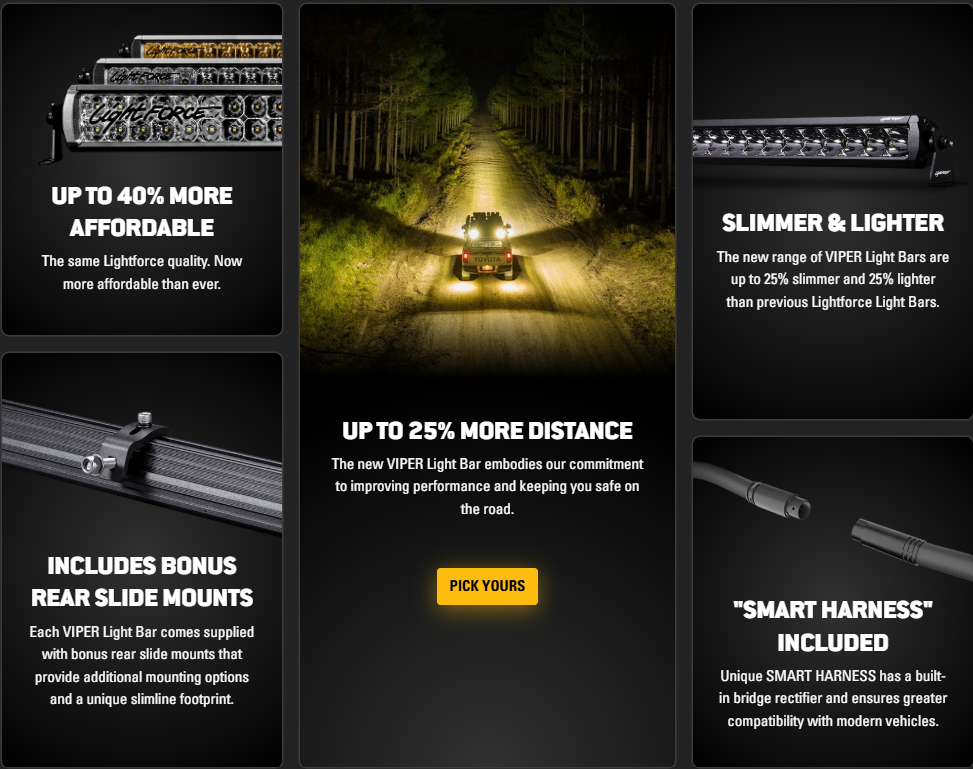 Lightforce Viper 30 Inch Dual Row LED Light Bar