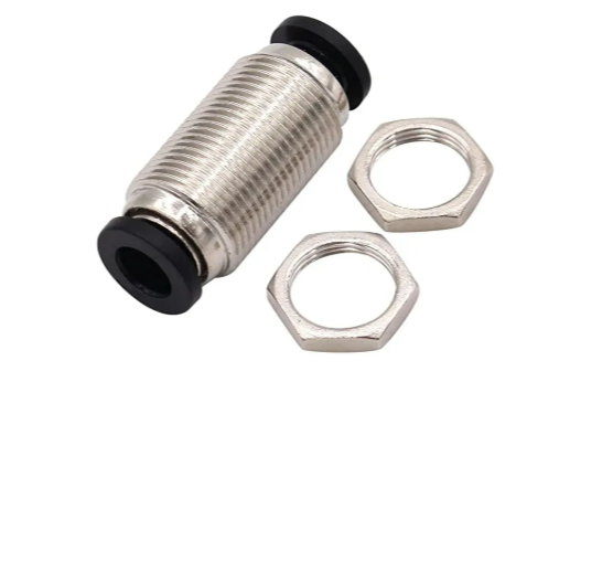 Bulkhead push-to-connect air fitting 6mm