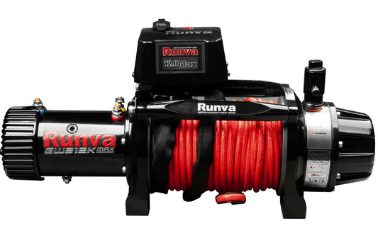 RUNVA EWB12K MAX 12V WITH ARMORTECH SYNTHETIC ROPE