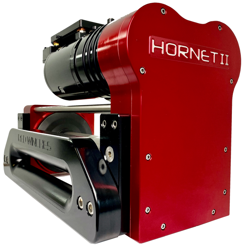 Red Winches Hornet 2, 12v, 1800kg (4500lbs), XL (+200m) Overdrive Gearing