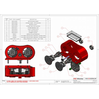 Red Winches Storm 8274 Top Hat 65% Ratio