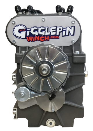 Detailed view of a 395 winch product by The High Mount Guy.