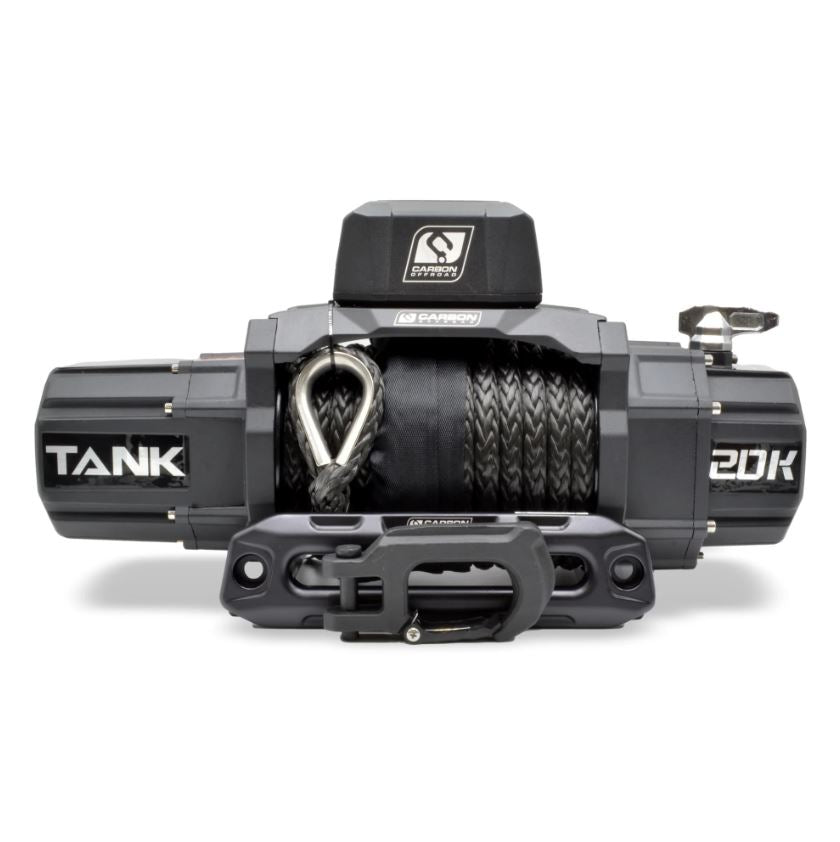 Carbon Tank 20000lb Truck Winch Kit IP68 24V